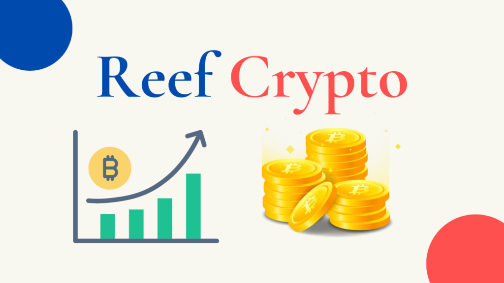 Reef Crypto logo and blockchain representation